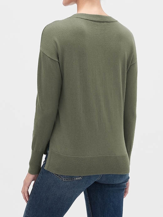 Image number 2 showing, Crewneck Tunic Sweater