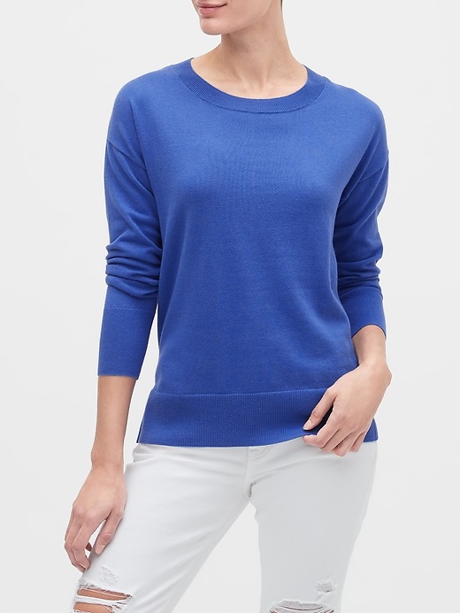 Image number 6 showing, Crewneck Tunic Sweater