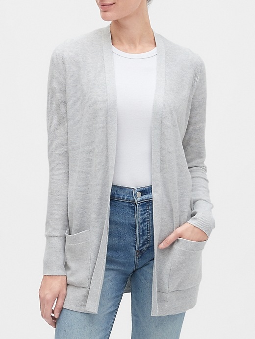 View large product image 1 of 1. Longline Cardigan Sweater