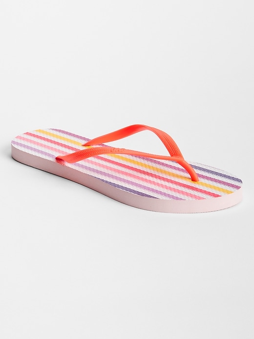 View large product image 1 of 1. Print Flip Flops