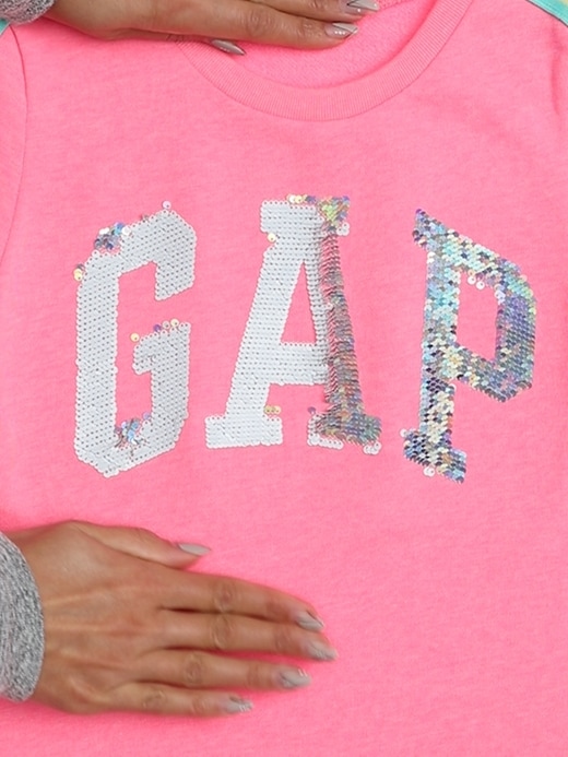 Image number 3 showing, Kids Gap Logo Flippy Sequin T-Shirt Dress