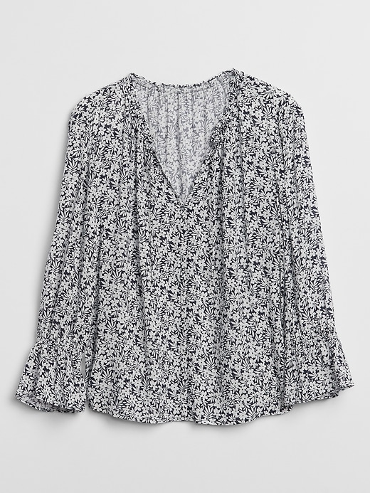 Image number 3 showing, Print Ruffle Top