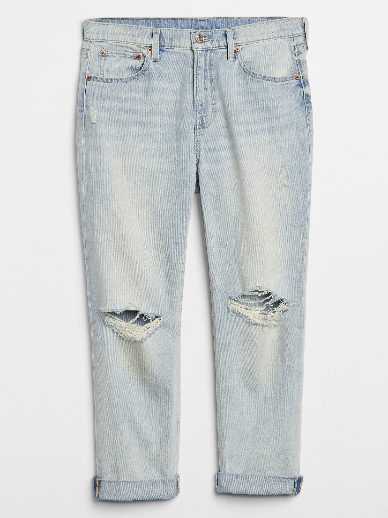 mid rise boyfriend jeans