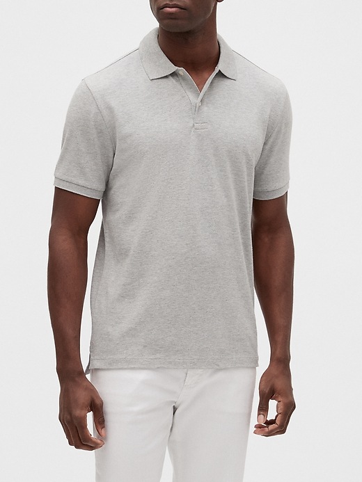 Image number 1 showing, Stretch Pique Polo Shirt