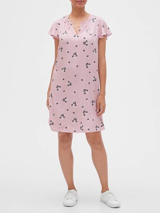 Image number 6 showing, Print Flutter Dress