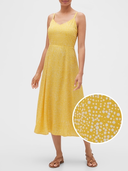 Image number 1 showing, Print Cami Midi Dress
