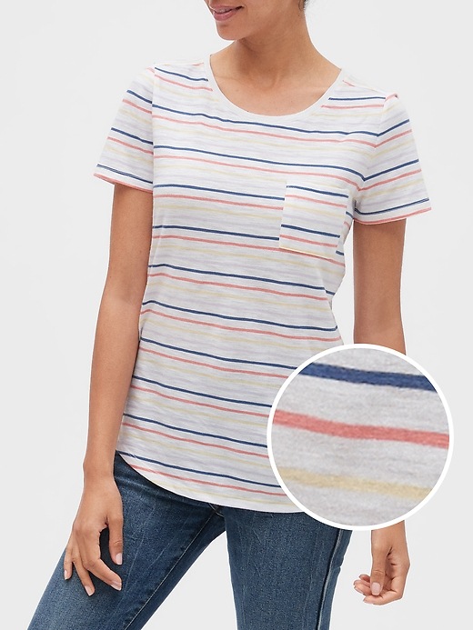 View large product image 1 of 1. Easy Stripe T-Shirt