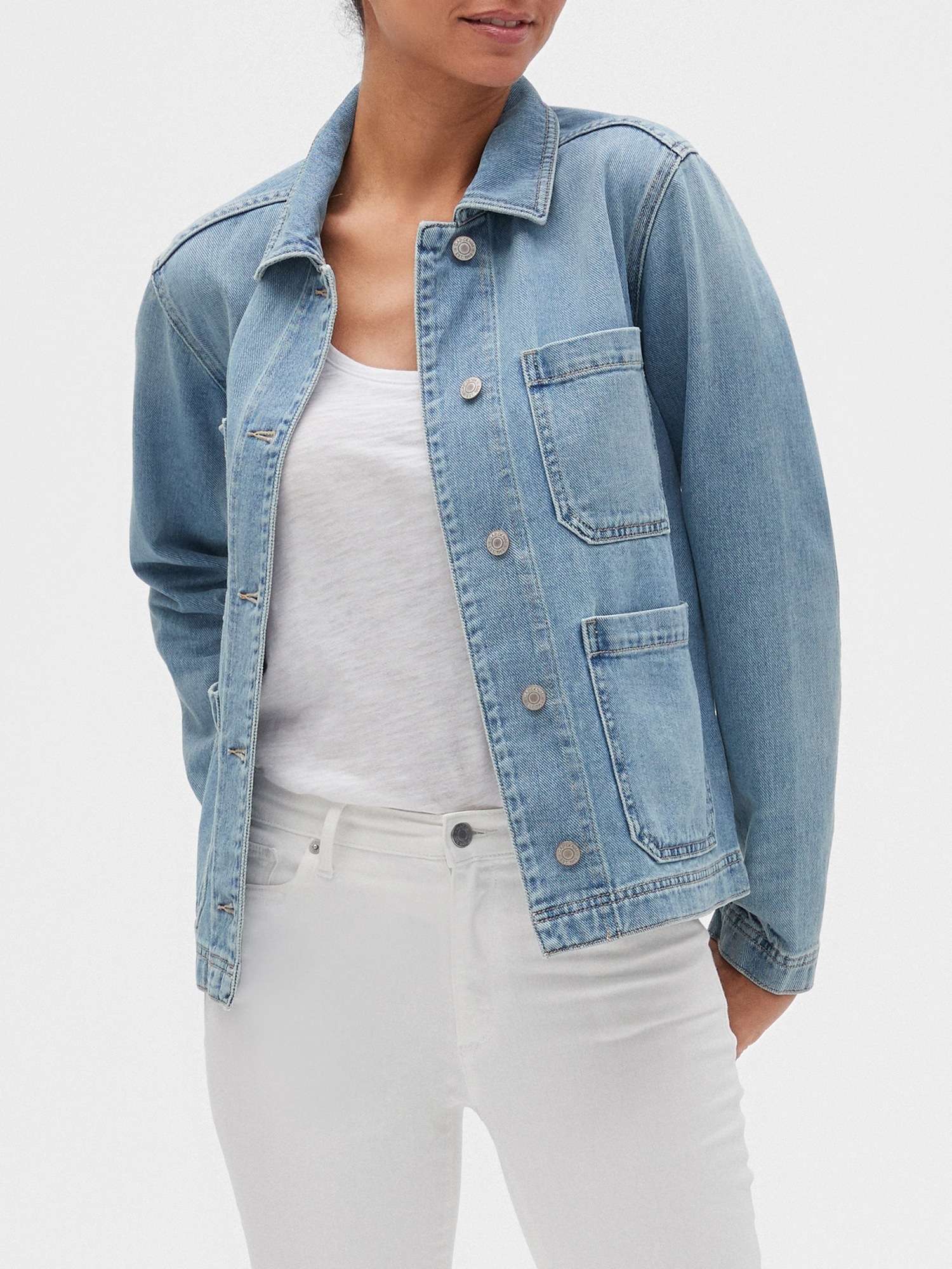 gap jacket jeans