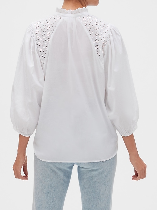 View large product image 2 of 3. Eyelet Top