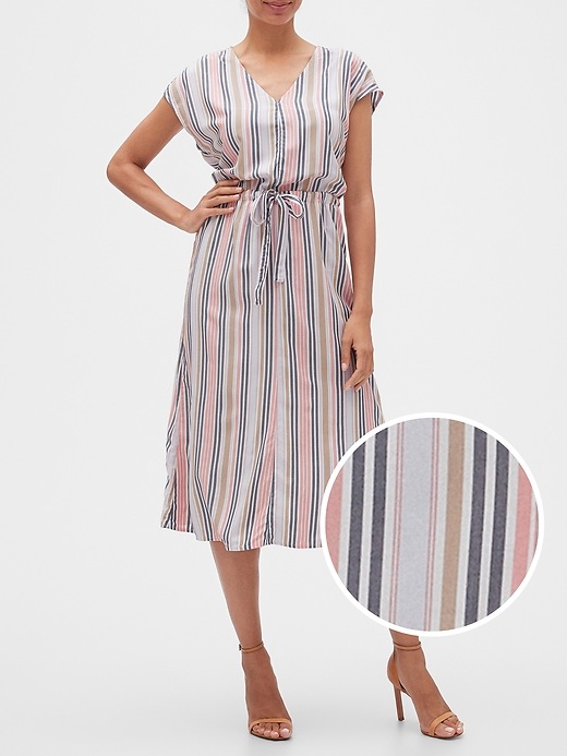 Image number 1 showing, Stripe Midi Dress