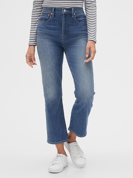 Image number 1 showing, High Rise Crop Boot Jeans