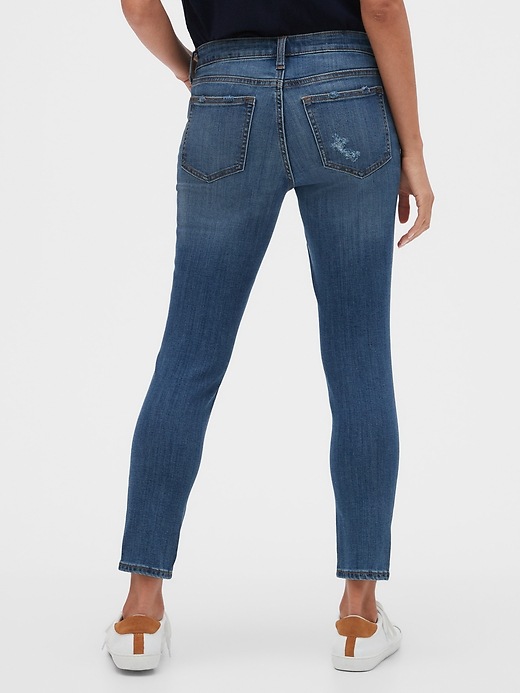 Mid Rise Destructed Legging Skimmer Jeans Gap Factory