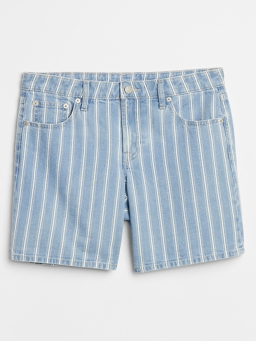 Image number 3 showing, 5" Stripe Denim Shorts