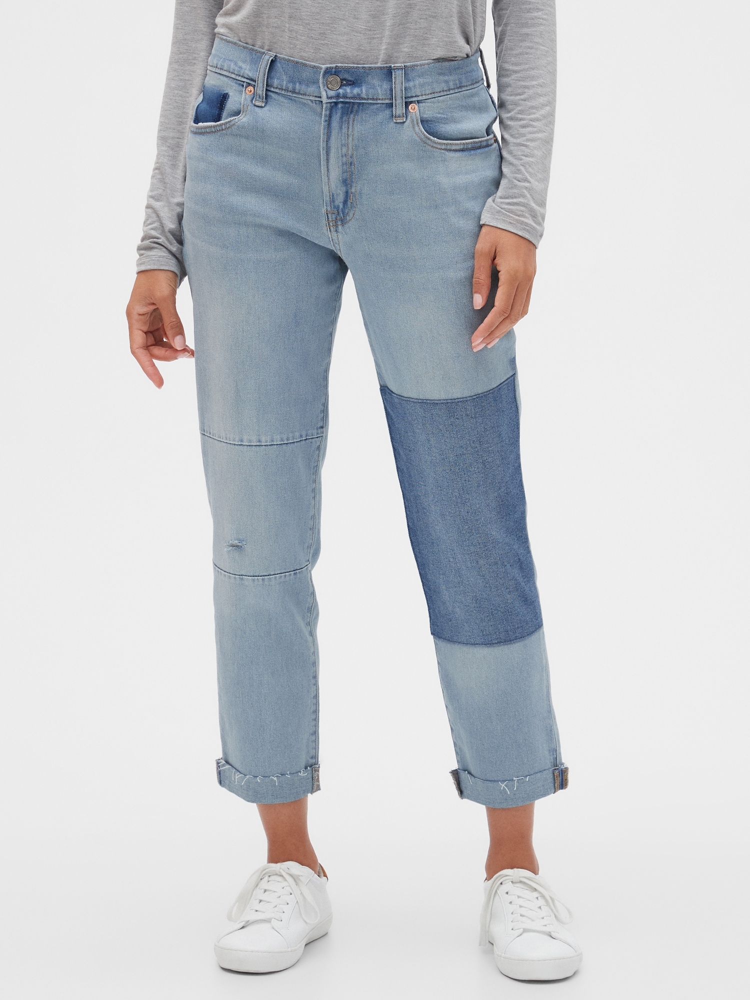 gap patchwork jeans