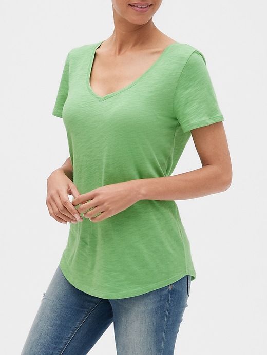 View large product image 1 of 1. Easy V-Neck T-Shirt