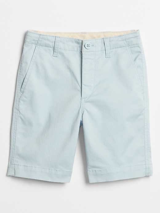 View large product image 1 of 1. Kids Flat Front Shorts with Stretch