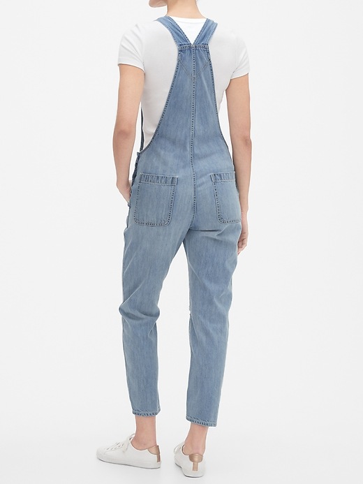 Image number 2 showing, Distressed Denim Overalls