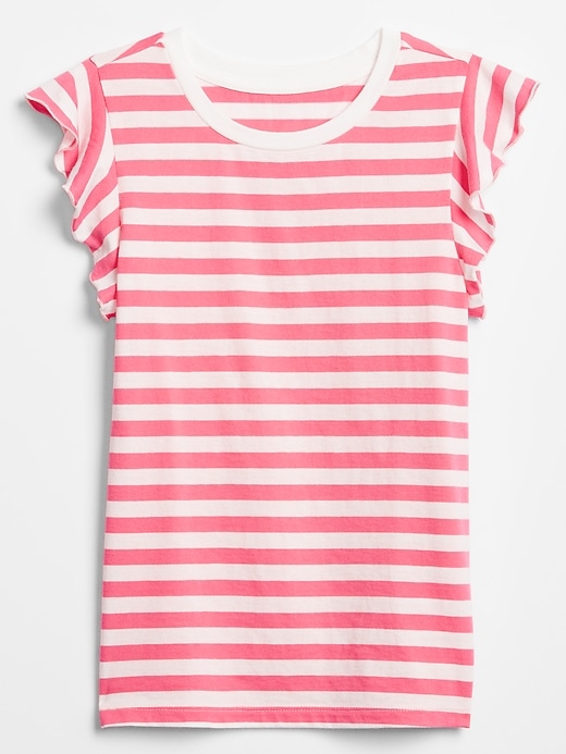 View large product image 1 of 1. Kids Ruffle Sleeve T-Shirt