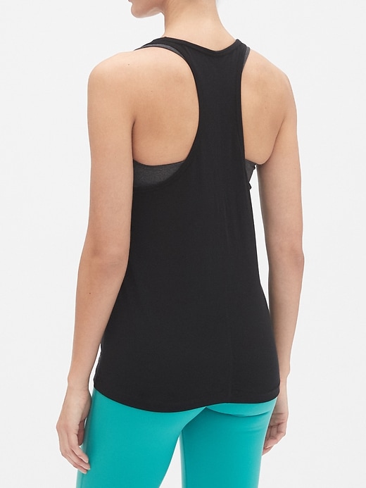 BACK BONE タンクトップ L ブラック GapFit Racerback Tank Top | Gap Factory