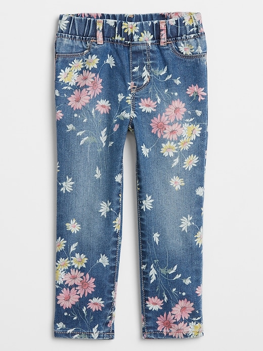View large product image 1 of 2. Toddler Floral Print Jeggings With Washwell&#153