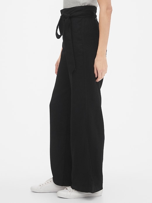 TieBelt Pants in Linen Gap Factory