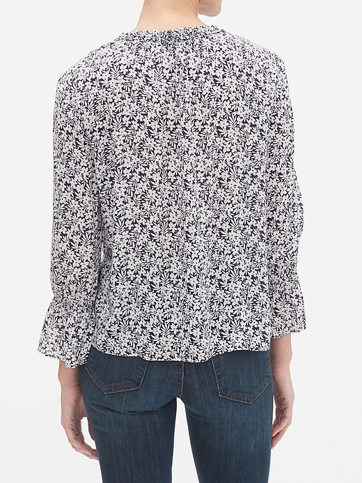 Image number 2 showing, Print Ruffle Top