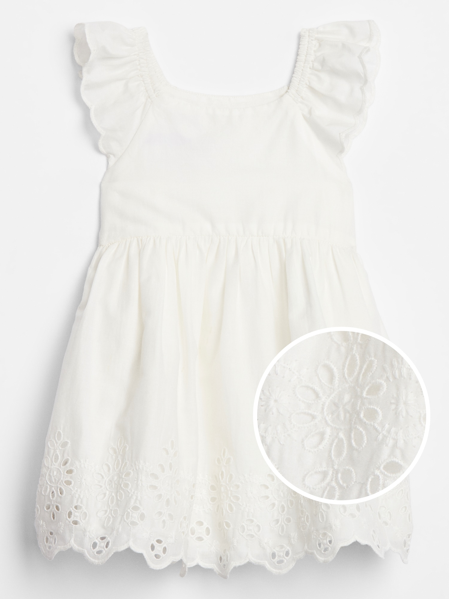 wooden ear sling pleated polka dot dress