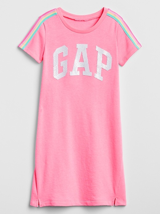 Image number 1 showing, Kids Gap Logo Flippy Sequin T-Shirt Dress