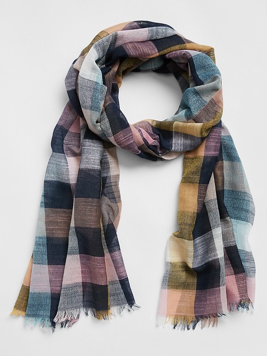 Image number 3 showing, Print Oblong Scarf