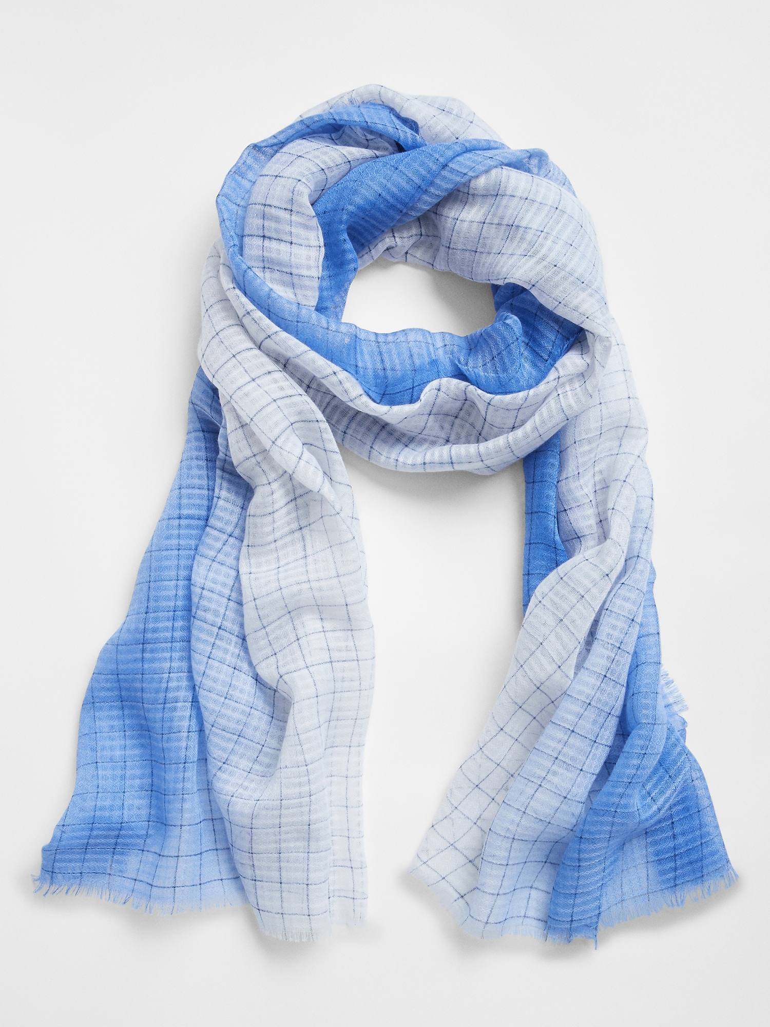 gap blue scarf