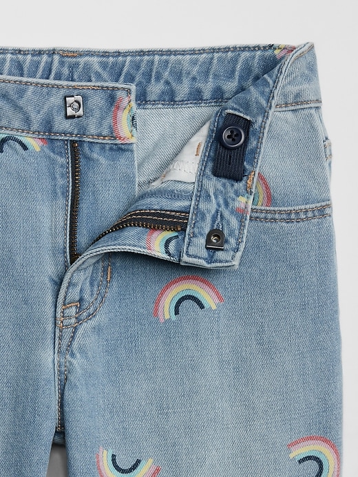 Image number 3 showing, Kids Rainbow Girlfriend Jeans