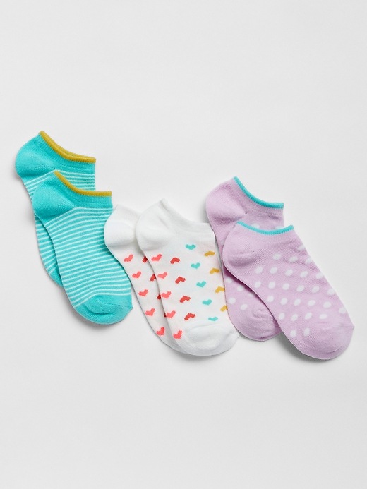 Kids NoShow Socks (3Pack) Gap Factory