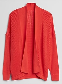 View large product image 3 of 3. Open-Front Cardigan