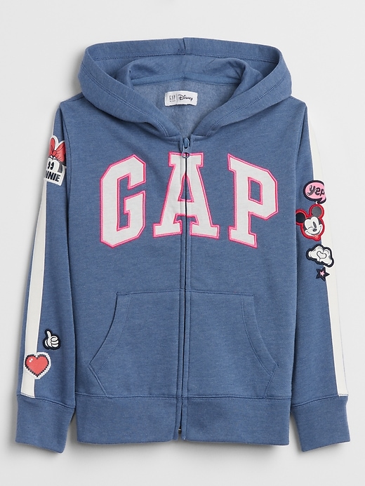 Image number 1 showing, GapKids &#124 Disney Mickey Mouse and Minnie Mouse Gap Logo Hoodie