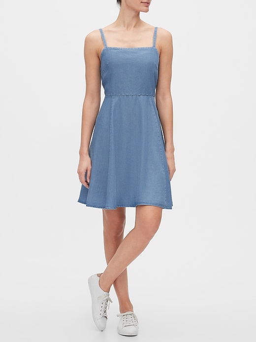 Image number 1 showing, Fit and Flare Dress in TENCEL&#153
