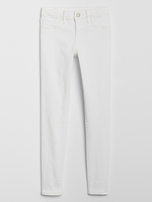 Image number 1 showing, Kids Super Skinny White Jeans
