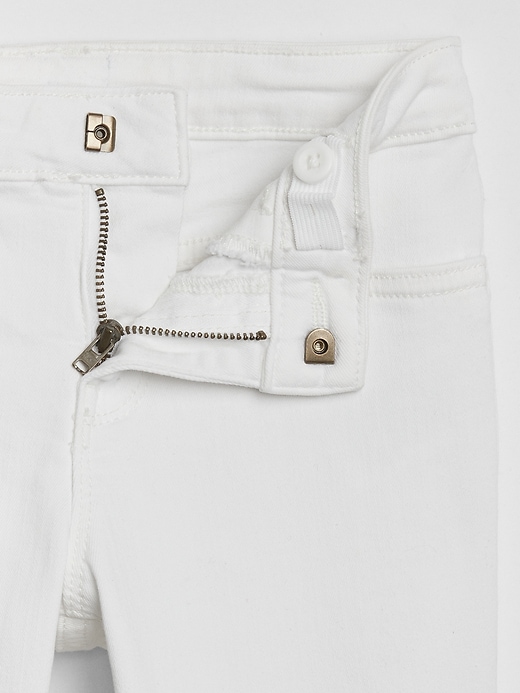 Image number 2 showing, Kids Super Skinny White Jeans