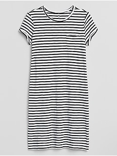 black white shirt dress