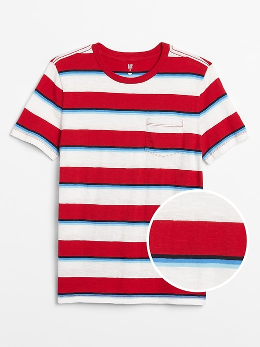 View large product image 1 of 1. Kids Stripe T-Shirt