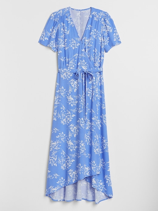Image number 3 showing, Print Midi Wrap Dress