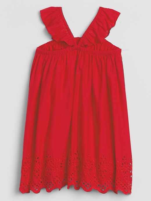Image number 2 showing, Toddler Eyelet Ruffle Dress