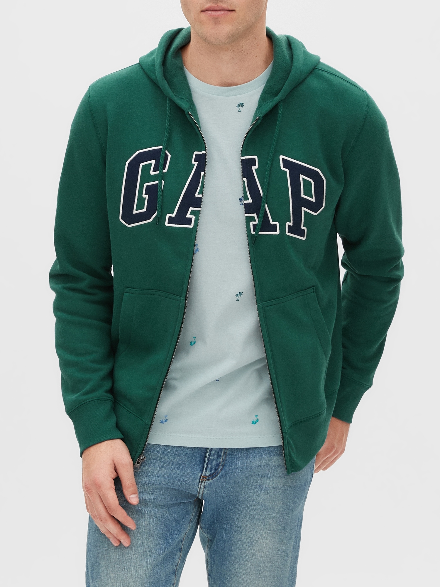 gap hoodie men green