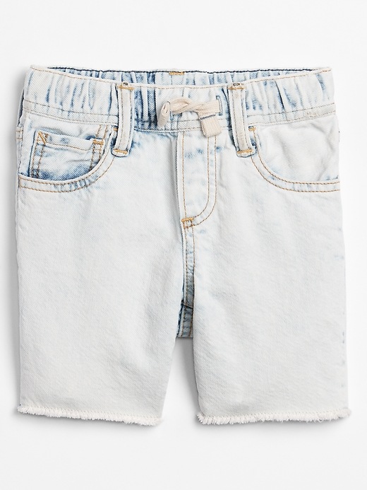 Image number 1 showing, Toddler Pull-On Denim Shorts