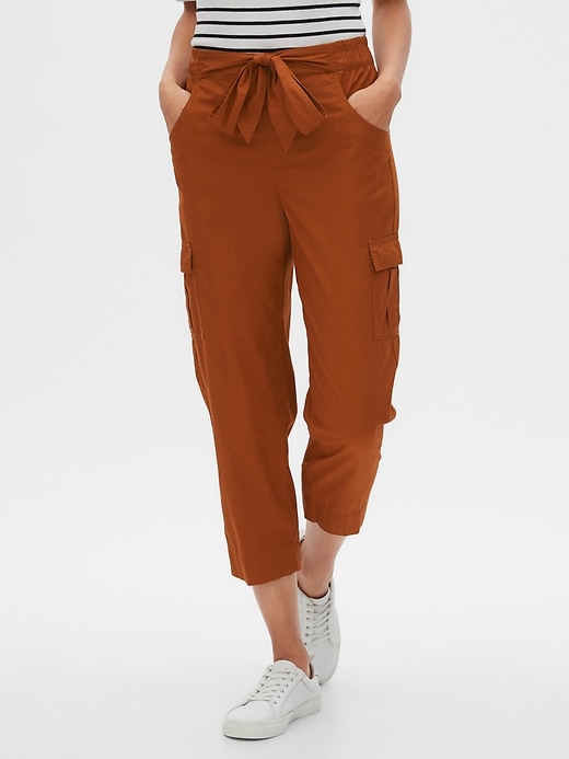 Image number 1 showing, High Rise Boyfriend Cargo Pants