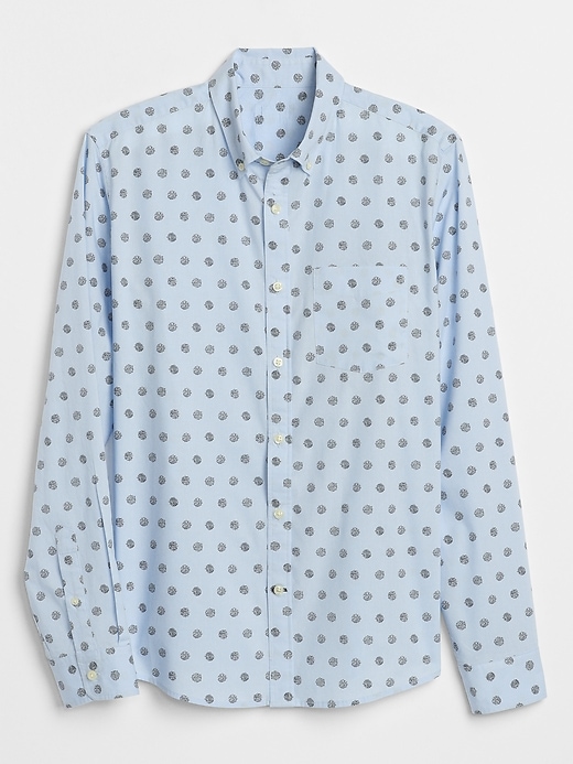 View large product image 2 of 2. Poplin Shirt in Untucked Fit