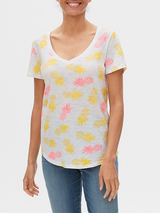 View large product image 1 of 1. Easy Print V-Neck T-Shirt