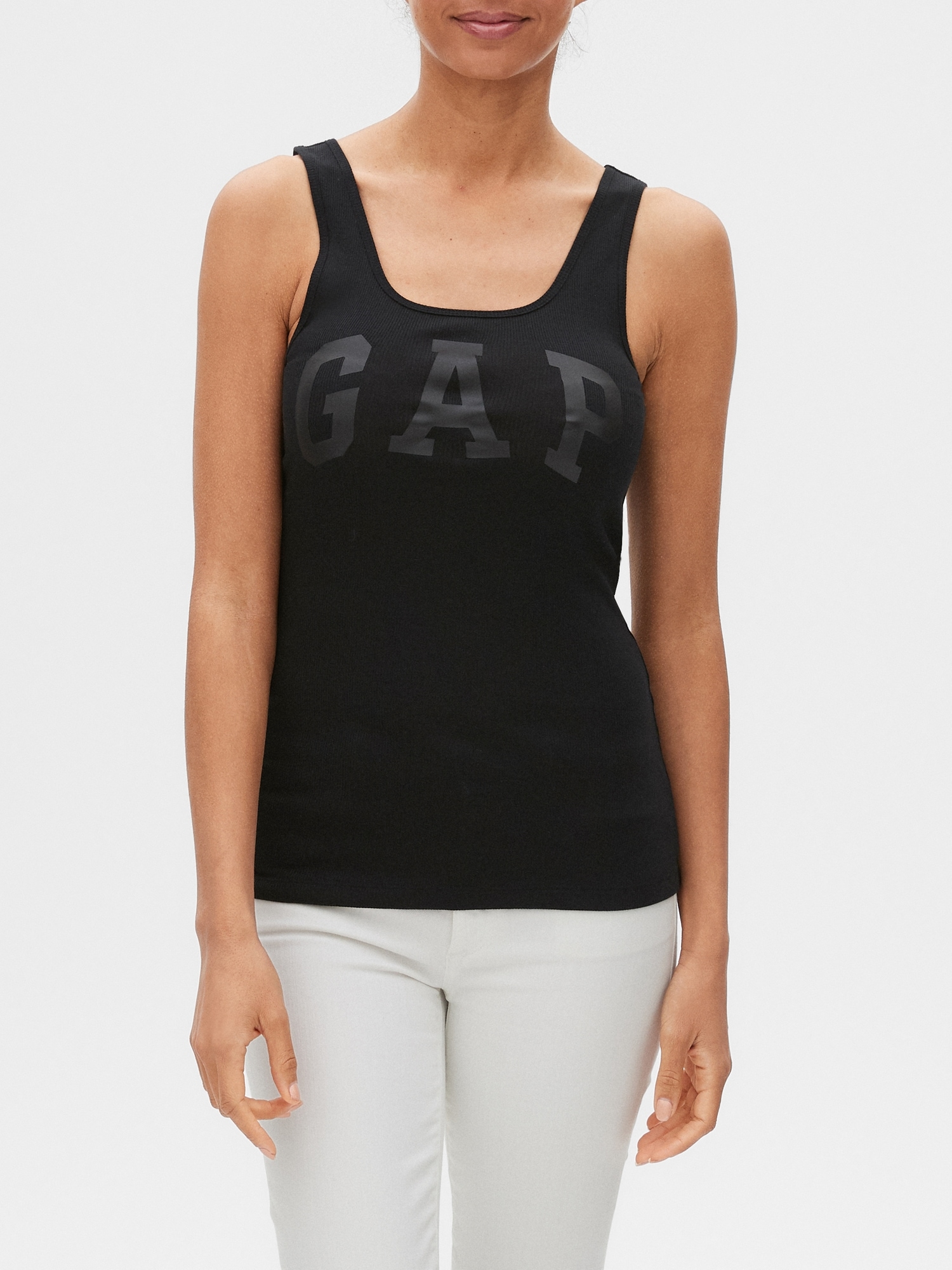 Print Ribbed Tank Top Gap Factory