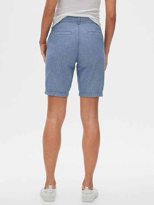 Image number 2 showing, 9" Khaki Bermuda Shorts