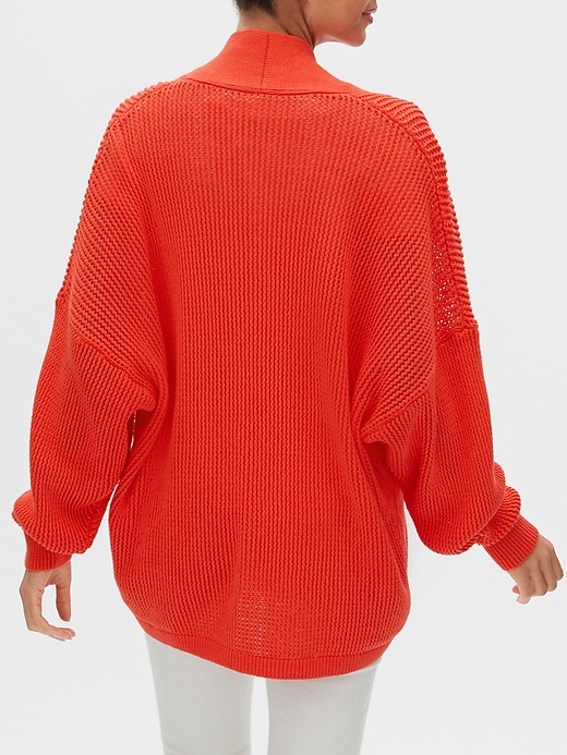 View large product image 2 of 3. Open-Front Cardigan