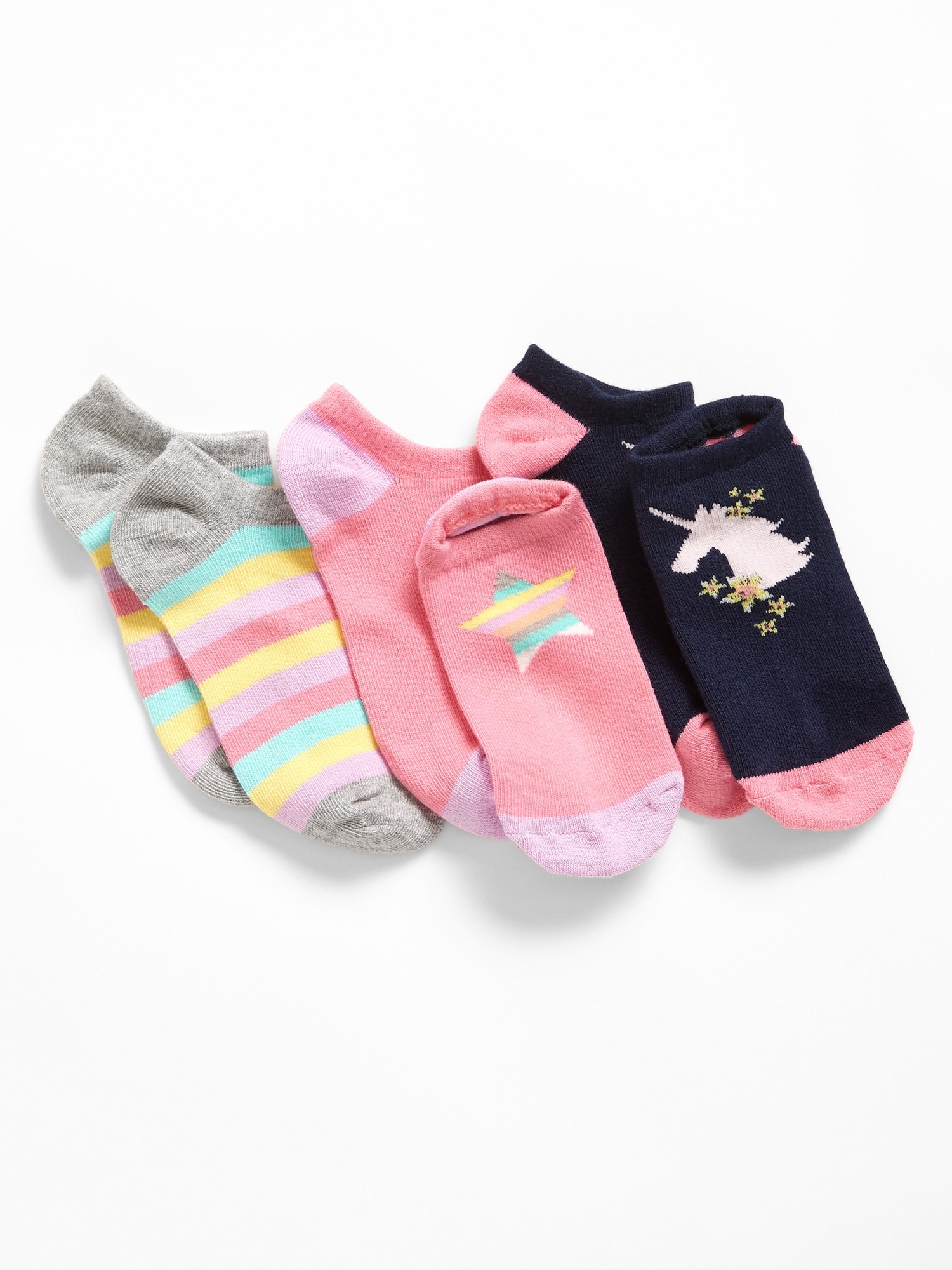 Kids NoShow Socks (3Pack) Gap Factory